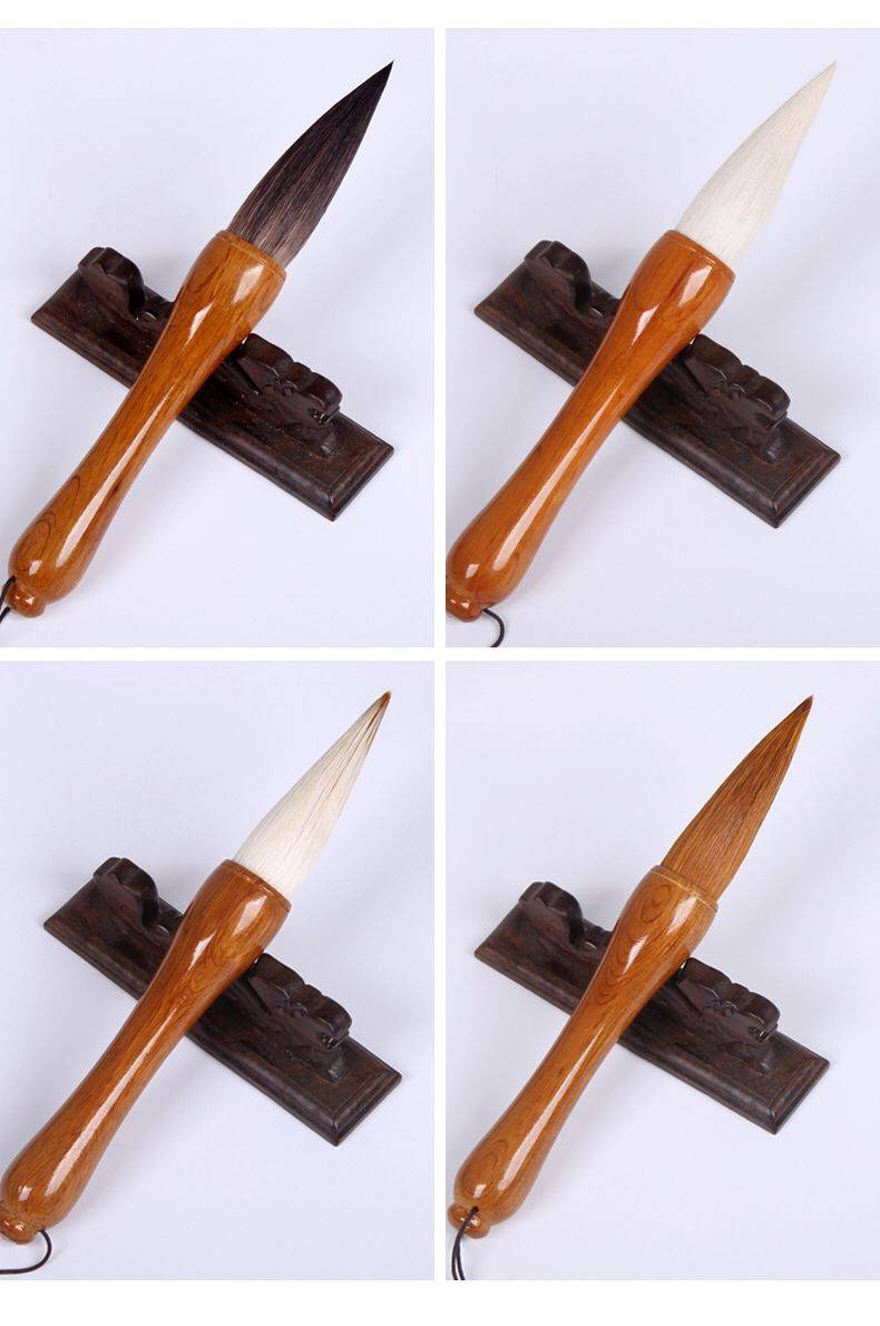 天能牛角提斗毛笔国画对联兼毫抓笔福字寿字榜名狼毫熊毫善琏湖笔