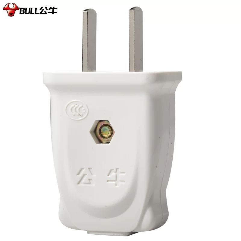 蓝逹(land)维修工具gnt-10l1 2脚插头 家用两相插头 10a电源插头 10个