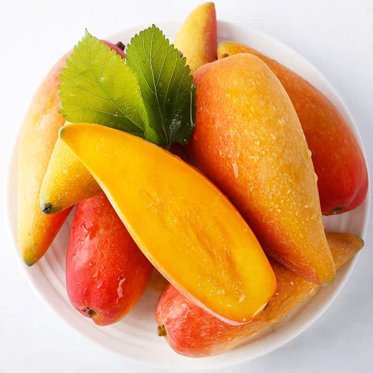 海南辣椒芒果新鲜应季水果芒果10整箱批发纯甜1/3/5斤牙签贵妃芒