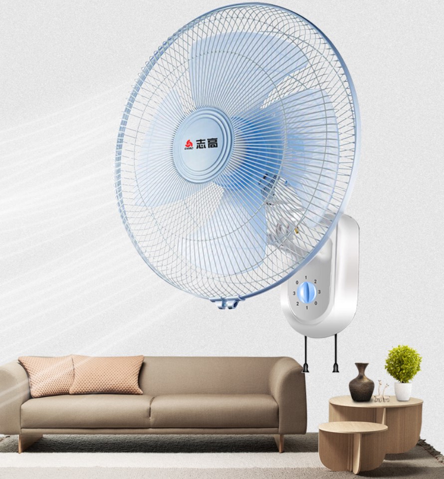 志高电风扇四扇叶壁扇壁挂式饭馆客厅风扇家用大风旗舰款大风力网红