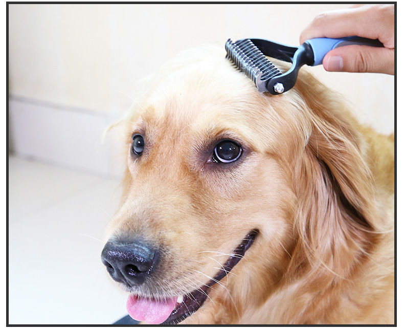 开结梳长毛梳毛神器狗狗梳子专用猫比熊宠物用品泰迪梳子蓬松开结款开