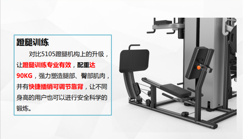 舒华多功能运动健身器材五人站综合力量训练器sh5205七包服务