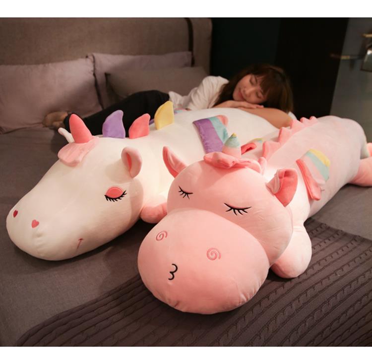 独角兽抱枕侧睡夹腿抱枕女生长抱枕睡觉可拆洗靠枕床上双人枕头