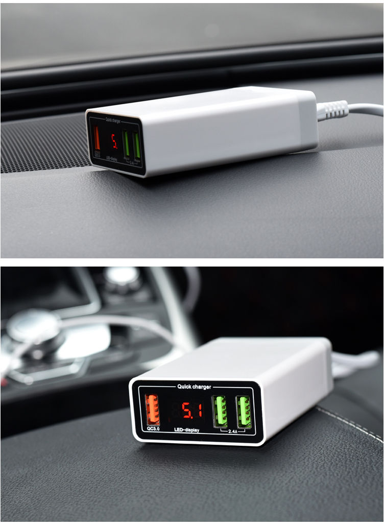 车载手机充电器汽车车充快充电瓶电池摩托车12v24伏转5v充电通用 【6a
