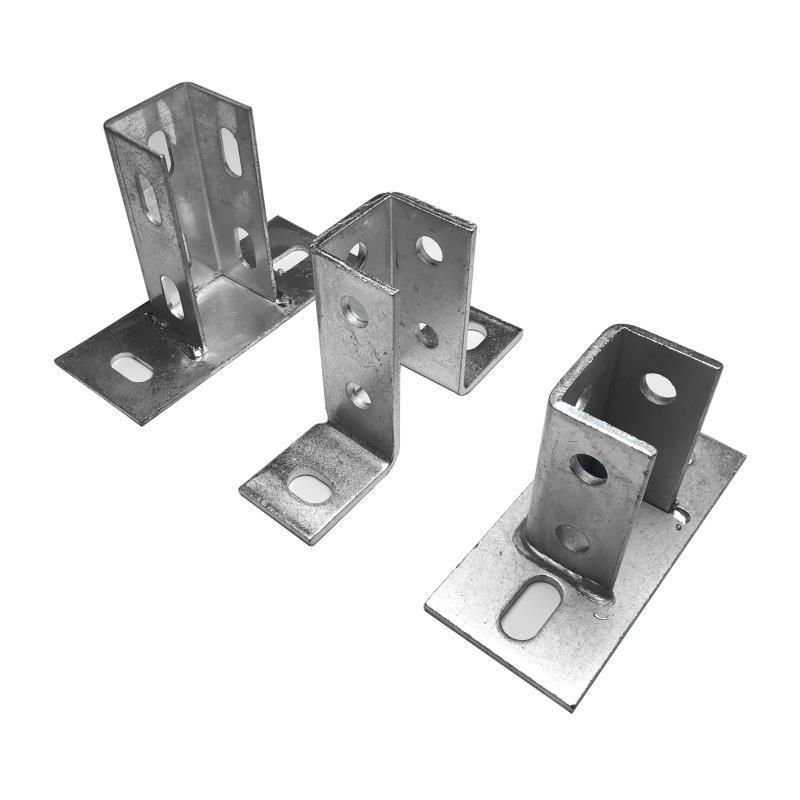 《抗震支架底座 焊接底座 免焊底座光伏底座c型钢连接底座万向底座 41