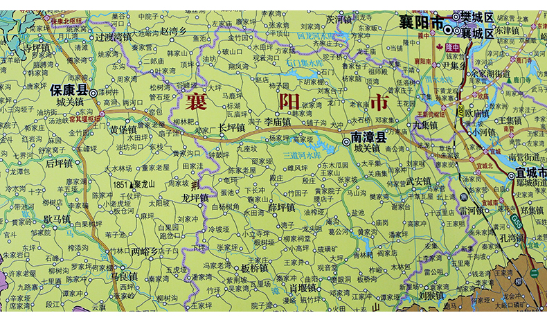 惠典正版湖北省地圖掛圖1108米新版高清印刷覆膜157克銅版紙政區交通