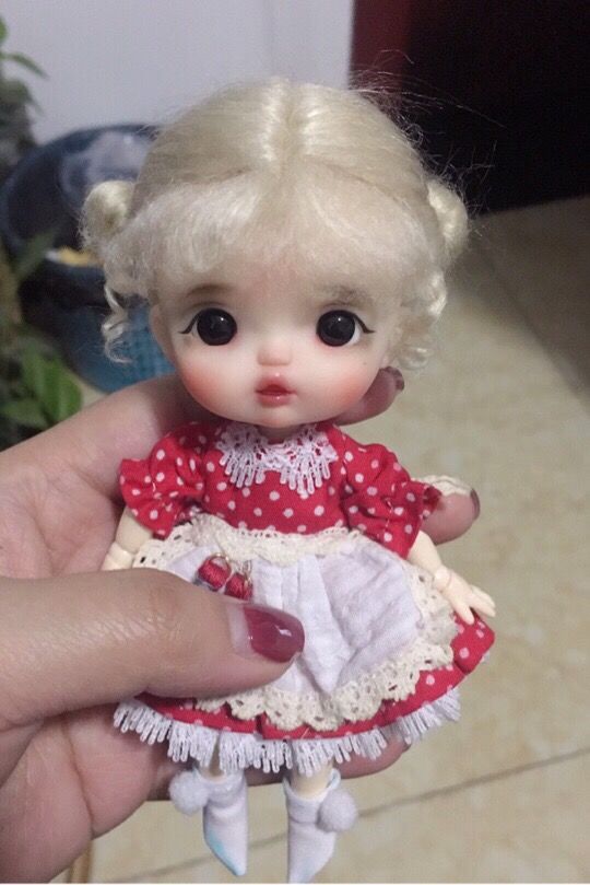 《bjd8分obll假发娃娃假发七夕情人节礼物儿童生日礼物(没有头) 8分