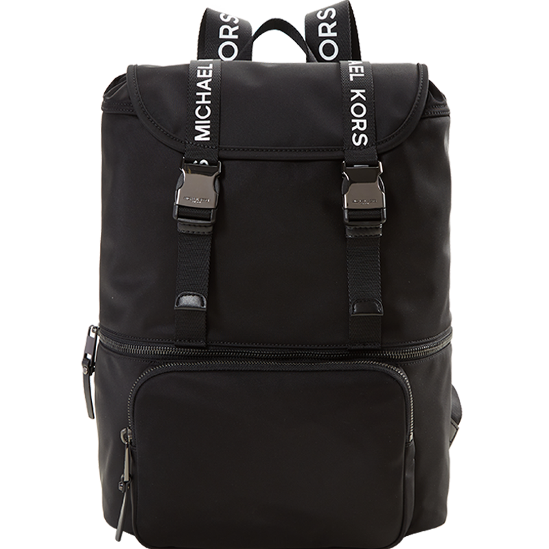 michaelkors迈克高仕mk男包黑色字母图案双肩包奢侈品包30t9u01b7c