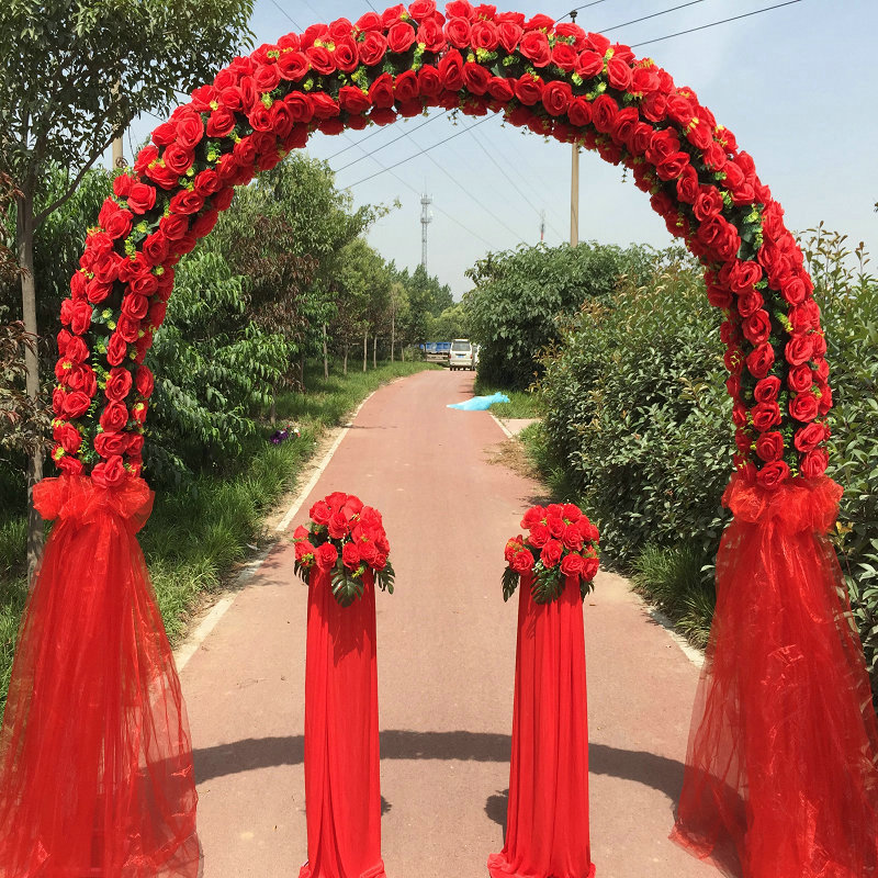 花全花拱绢花拱开业庆典拱结婚拱新款花花架婚庆道具
