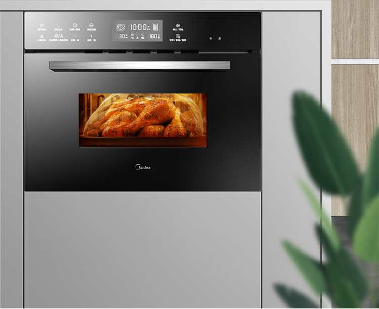 美的midea伯爵系列嵌入式蒸烤一体机tqn34fbjsa家用电蒸箱电烤箱一体