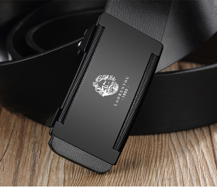 老人头(larento)腰带t506006l03a 老人头皮带男真皮无牙自动扣男士