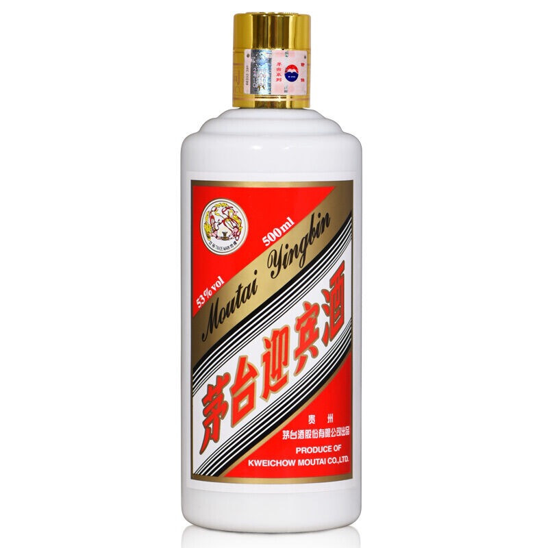 贵州白酒茅台迎宾酒 飞天标 飞天迎宾酒 53度500ml*6瓶酱香型高度白酒