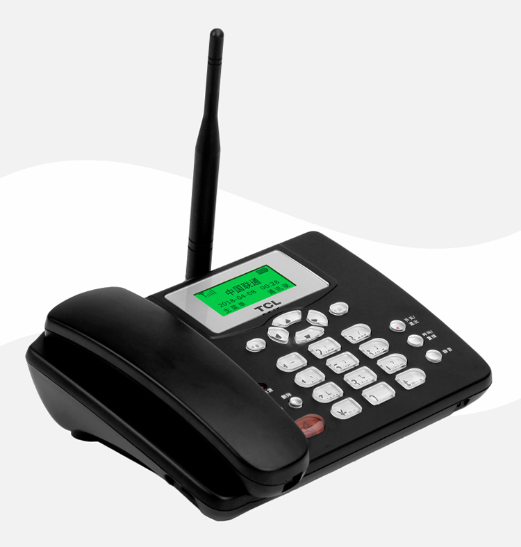 tclgf100插卡移动无线电话机座机办公家用固定电话座机联通移动3g黑色