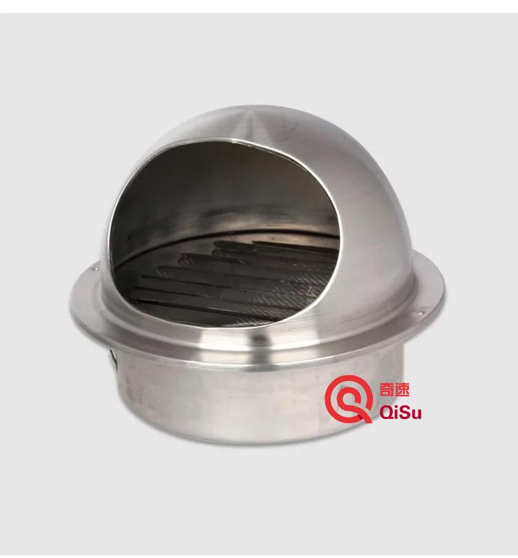 定做 油烟机室外防雨防虫防鸟罩不锈钢外墙防风罩烟机排烟罩烟管帽