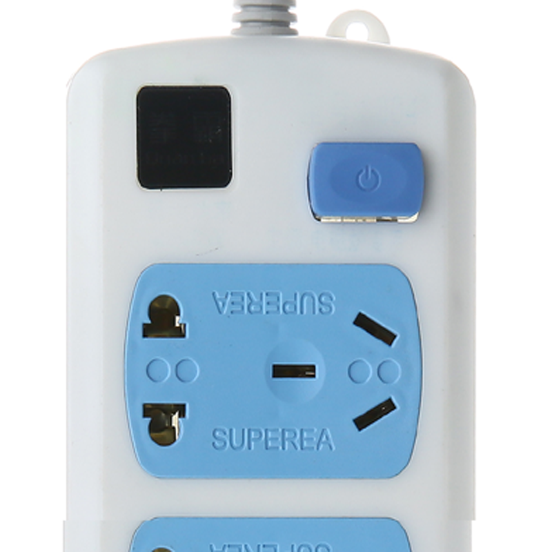 拳霸六位带开关插线板插座插排接线板排插板拖线板插座线长18米