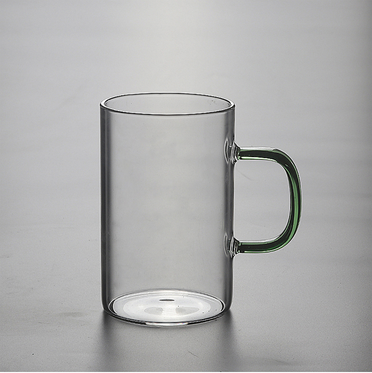 艺呈加厚耐热玻璃杯牛奶杯简约直筒办公水杯茶杯功夫品茗小咖啡杯茶具