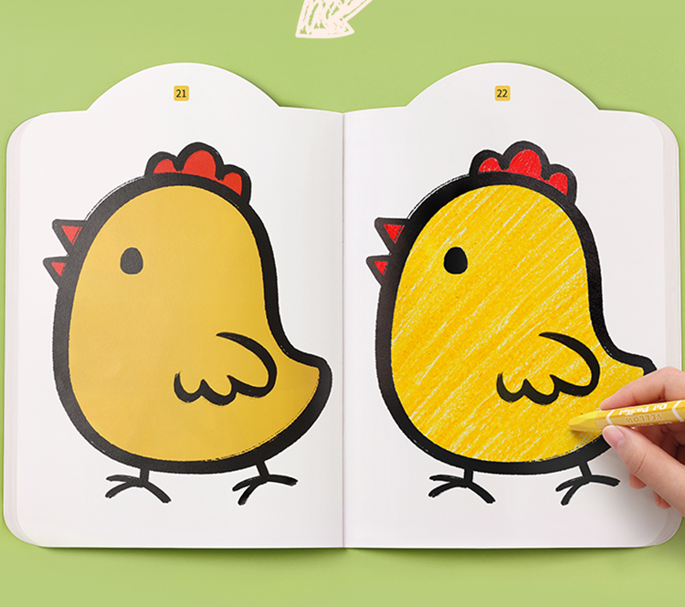 《【诺森正版】0-2-3岁画画本儿童绘画幼儿园宝宝涂鸦涂色绘本填色