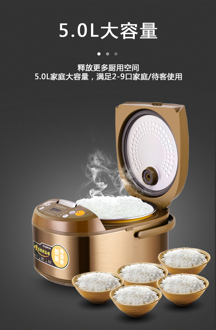 龙的longde智能电饭煲ldfs50a