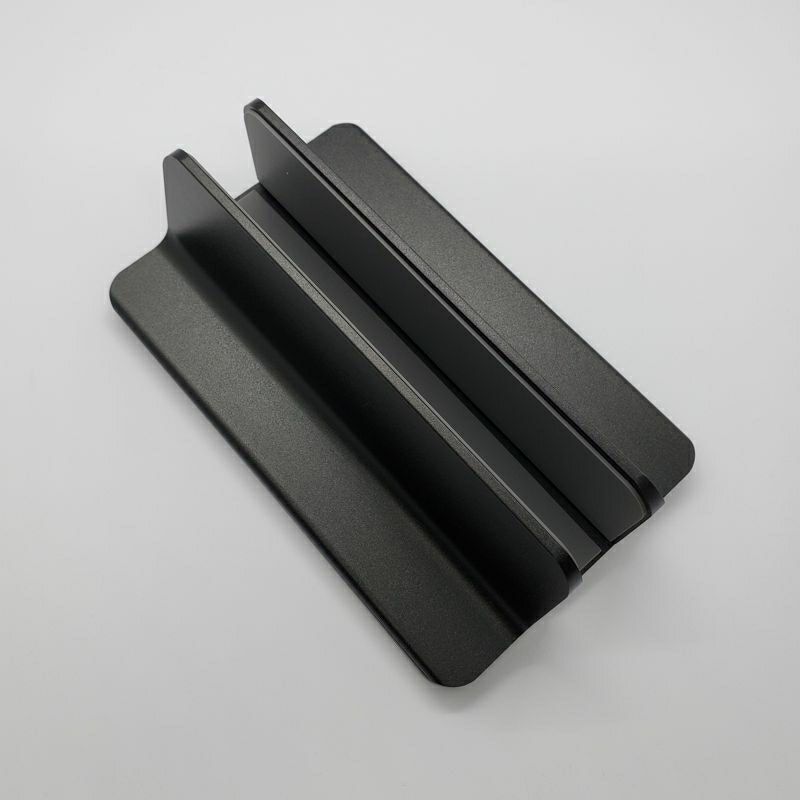 铝合金笔记本竖放立式支架macbookpro桌面电脑直立可调节收纳底座太空