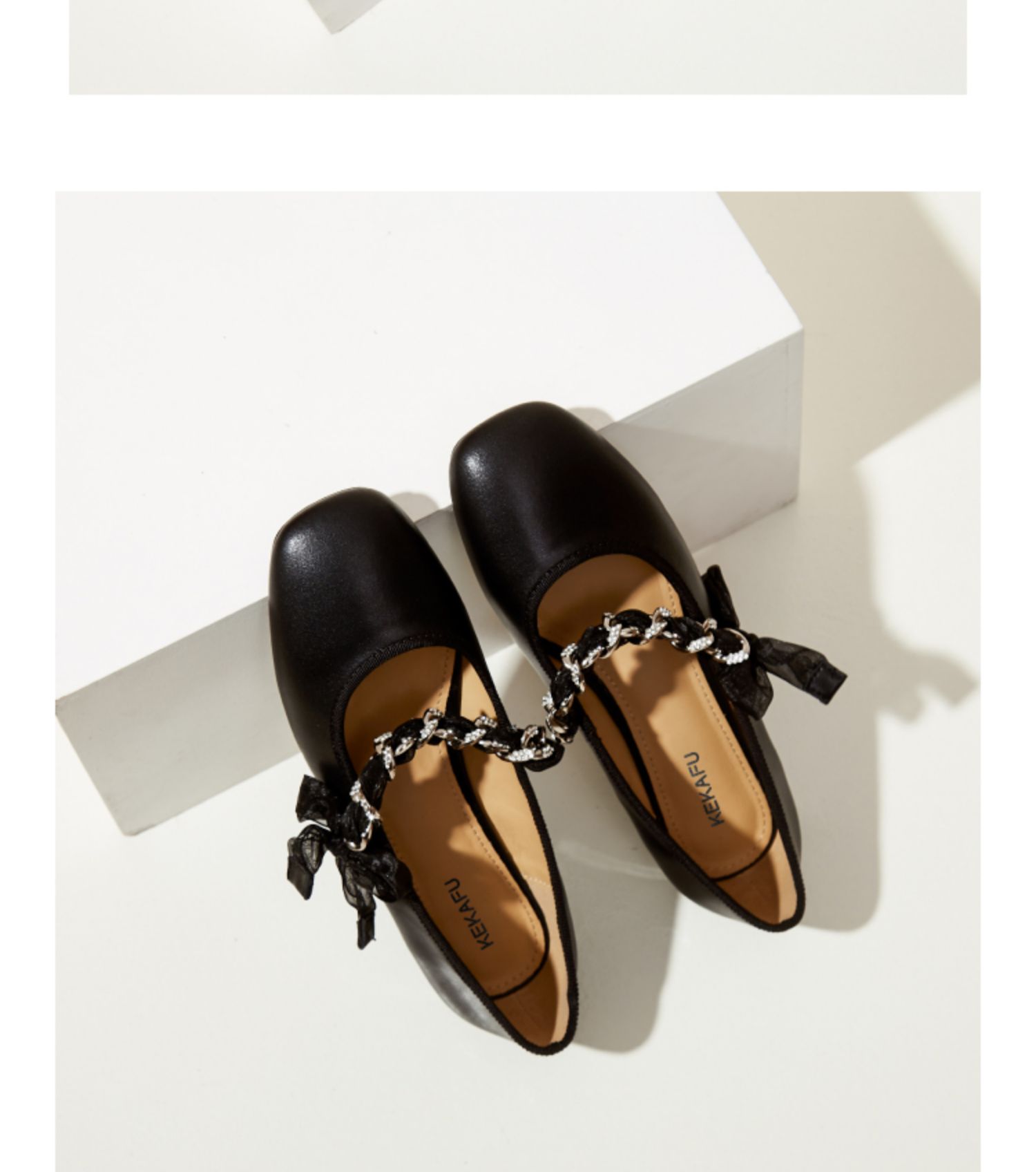 珂卡芙春季新款方头低跟甜美套脚舒适女靴单鞋h21109