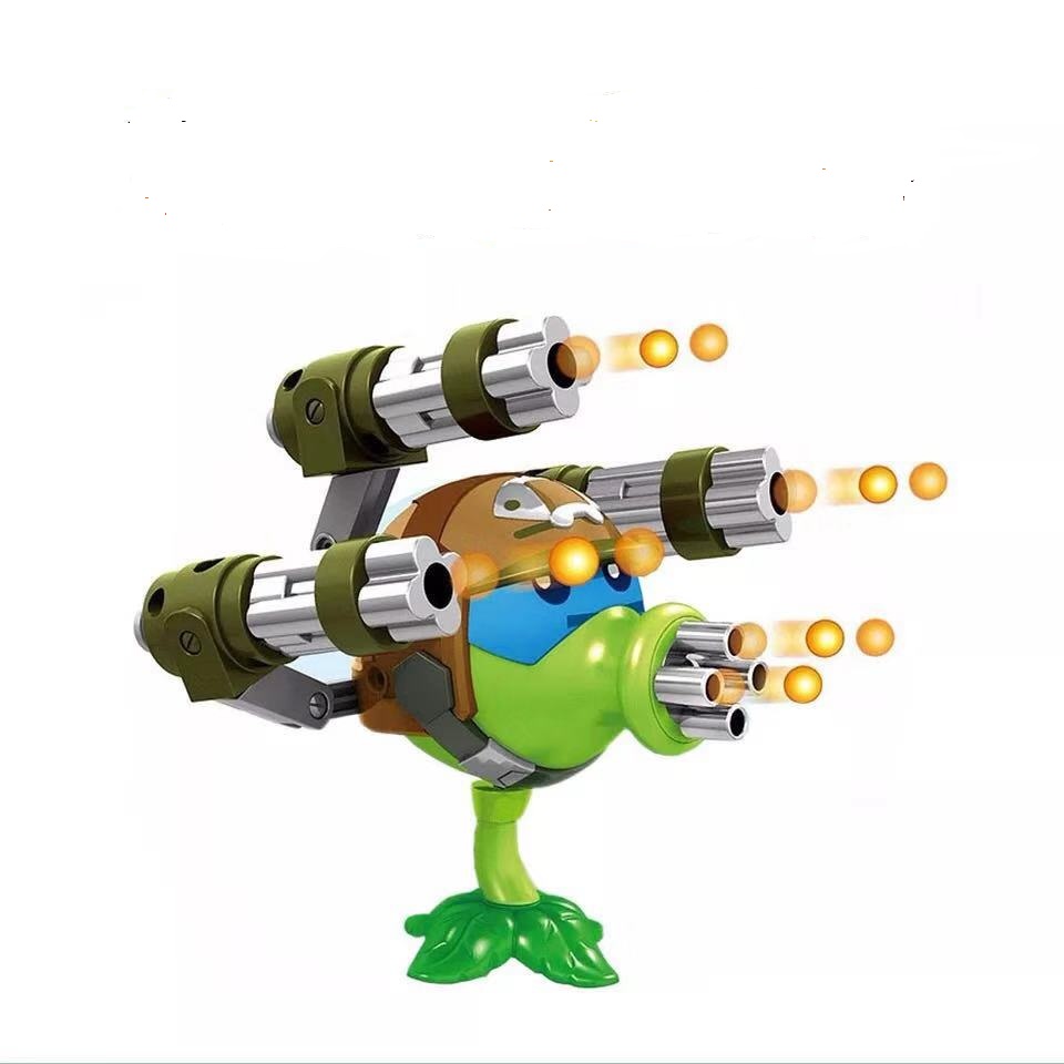 僵王博士boss 植物大战僵尸玩具可发射豌豆巨人僵尸人偶公仔玩具