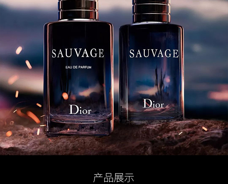 迪奥(Dior)香水Dior迪奥旷野Sauvage男士香水100ml淡香EDT 持久清新原装 