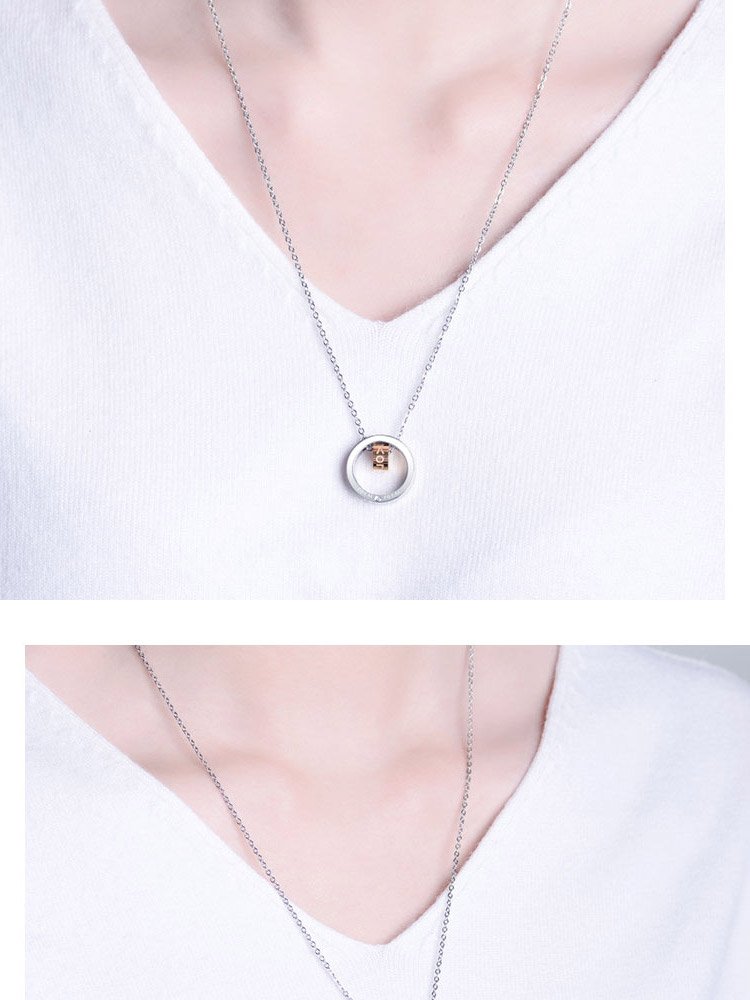 佐卡伊 旋转的爱时尚钻石项链 钻石项链