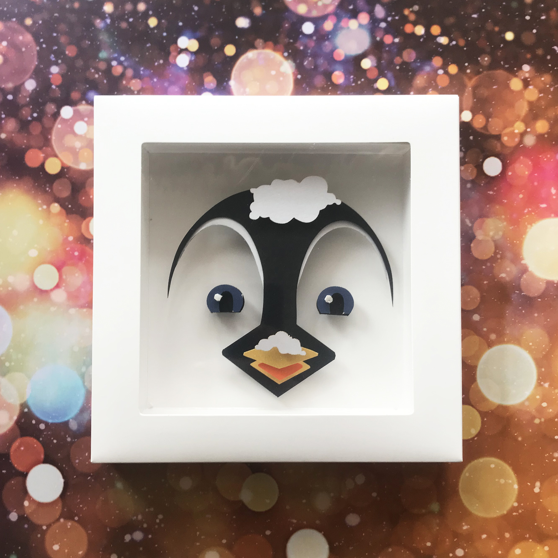 学生手工制作材料包diy手作套装立体益智玩具 老虎 材料包 卡纸相框