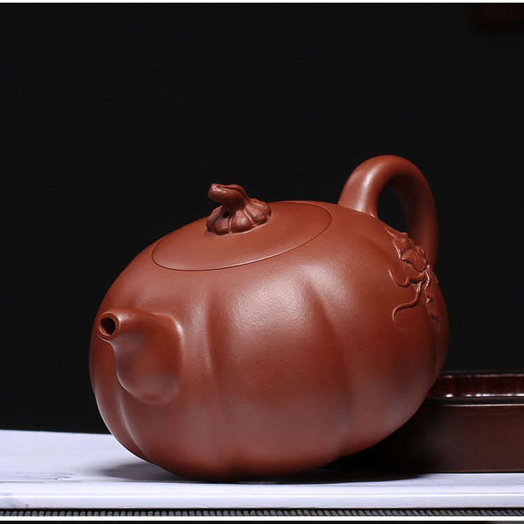 美帮汇家居器皿 美帮汇宜兴紫砂壶瓜壶茶具原矿茶壶钱陶峰手制手工