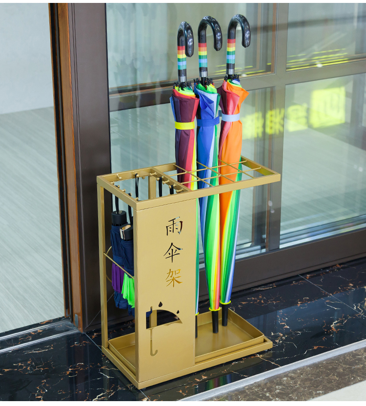 雨伞架家用装雨伞沥水架北欧收纳置物架子酒店大堂办公进插伞桶