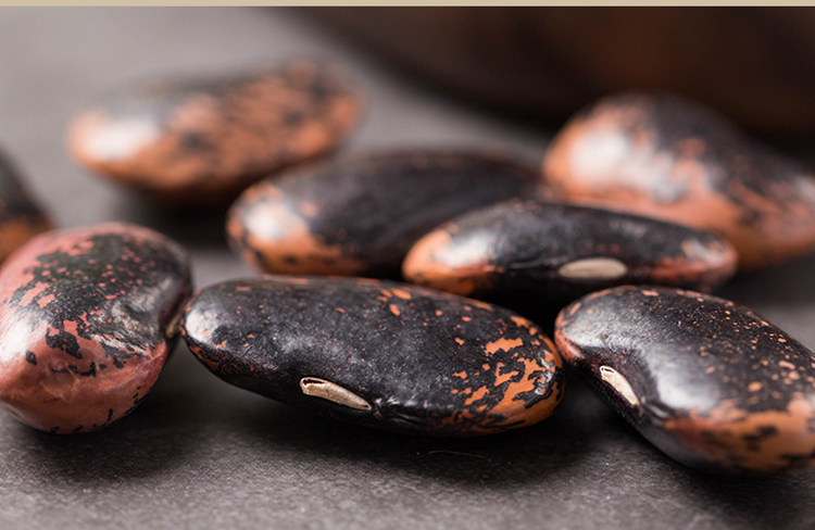 呆呆菇娘 牛眼豆500g 黑芸豆大黑花芸豆大腰豆饭豆紫芸豆大芸豆五谷