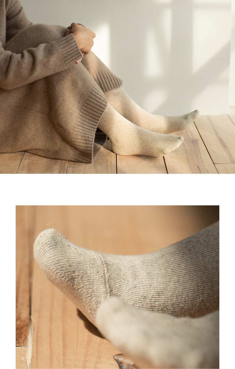 健康舒适原色汉麻棉袜子纯色透气女袜【芥子须弥】 卓思哲袜子