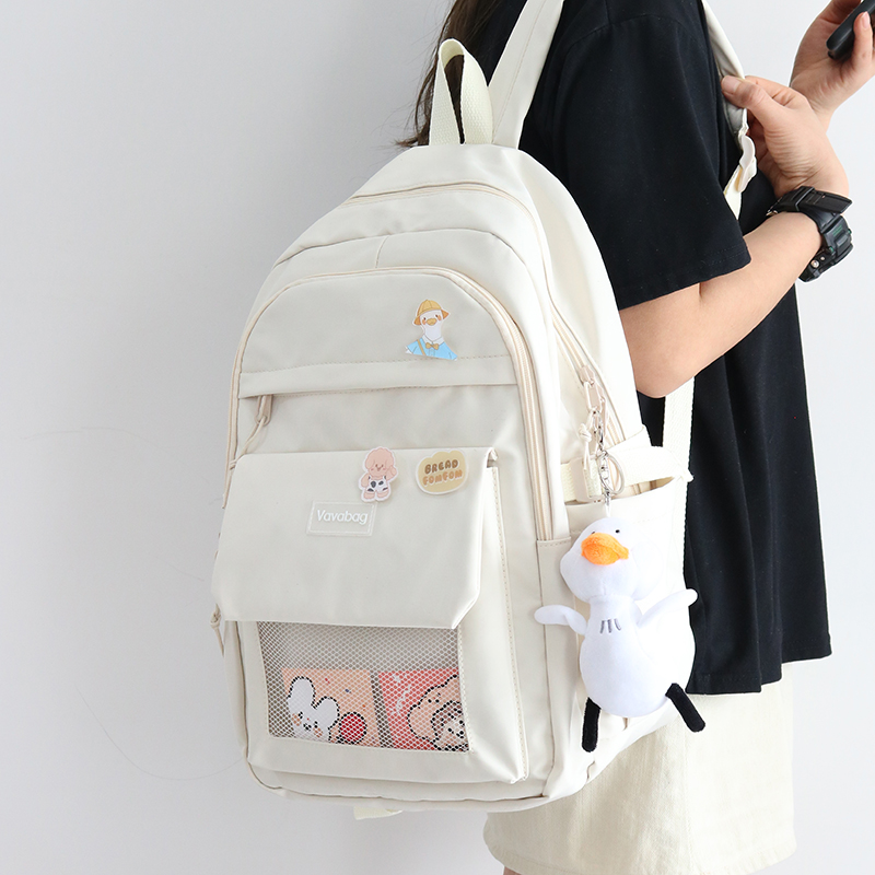 fenghou书包女韩版原宿ulzzang小学生初中生高中日系学院风大容量双肩