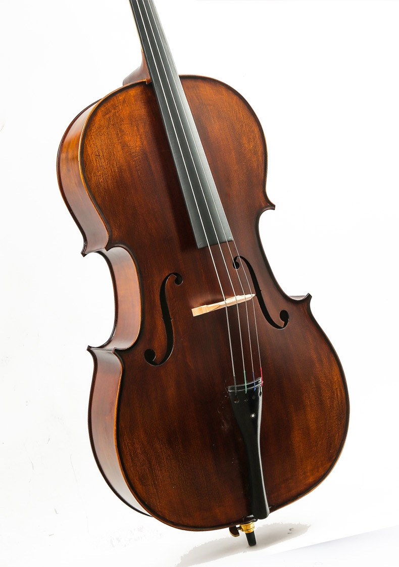 弦乐器1 手工实木成人儿童初学者考级练习专业级演奏天然虎纹大提琴