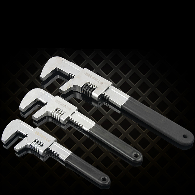 超级新品 定做 多功能直角活扳手 大开口直角活动扳手 下水器活络扳手