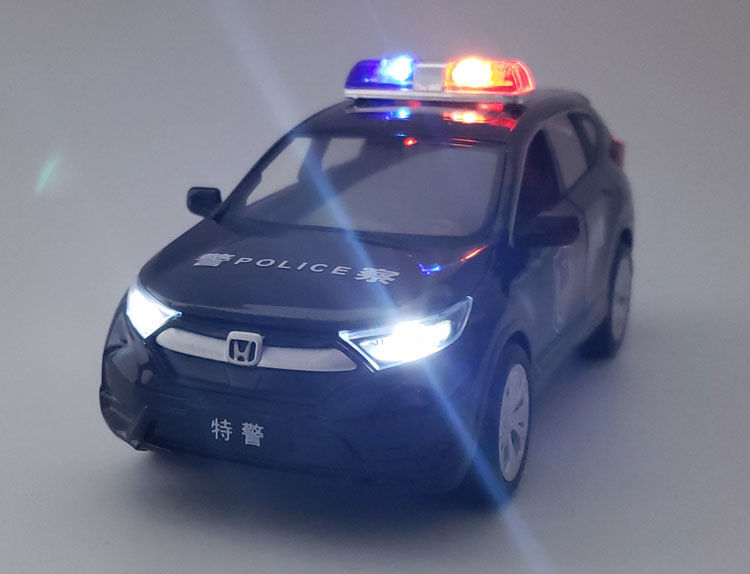 132本田crv越野suv合金汽车模型仿真金属车模声光回力玩具车摆件黑色