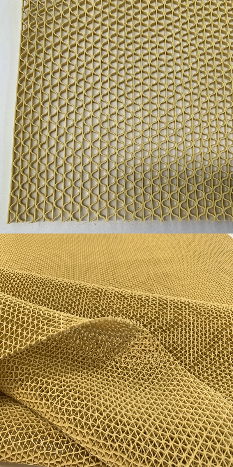 米色pvc镂空地垫 地毯浴室 防滑走廊 脚垫 塑料 厨房防滑垫 三维工匠