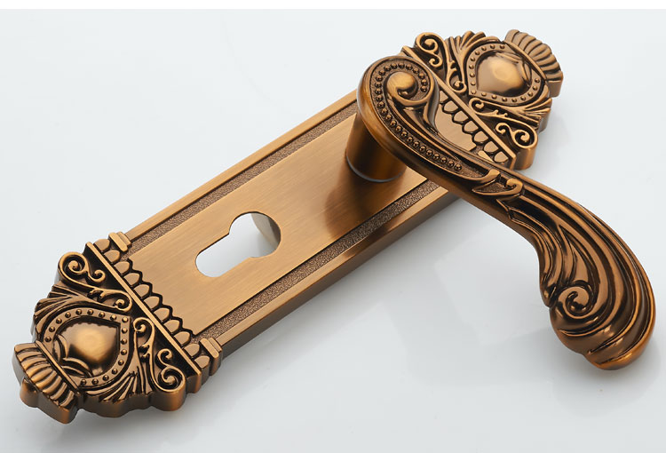 彤派窗用配件jtygrht7 美式卧室实木把手房锁室内静音机械锁家用五金