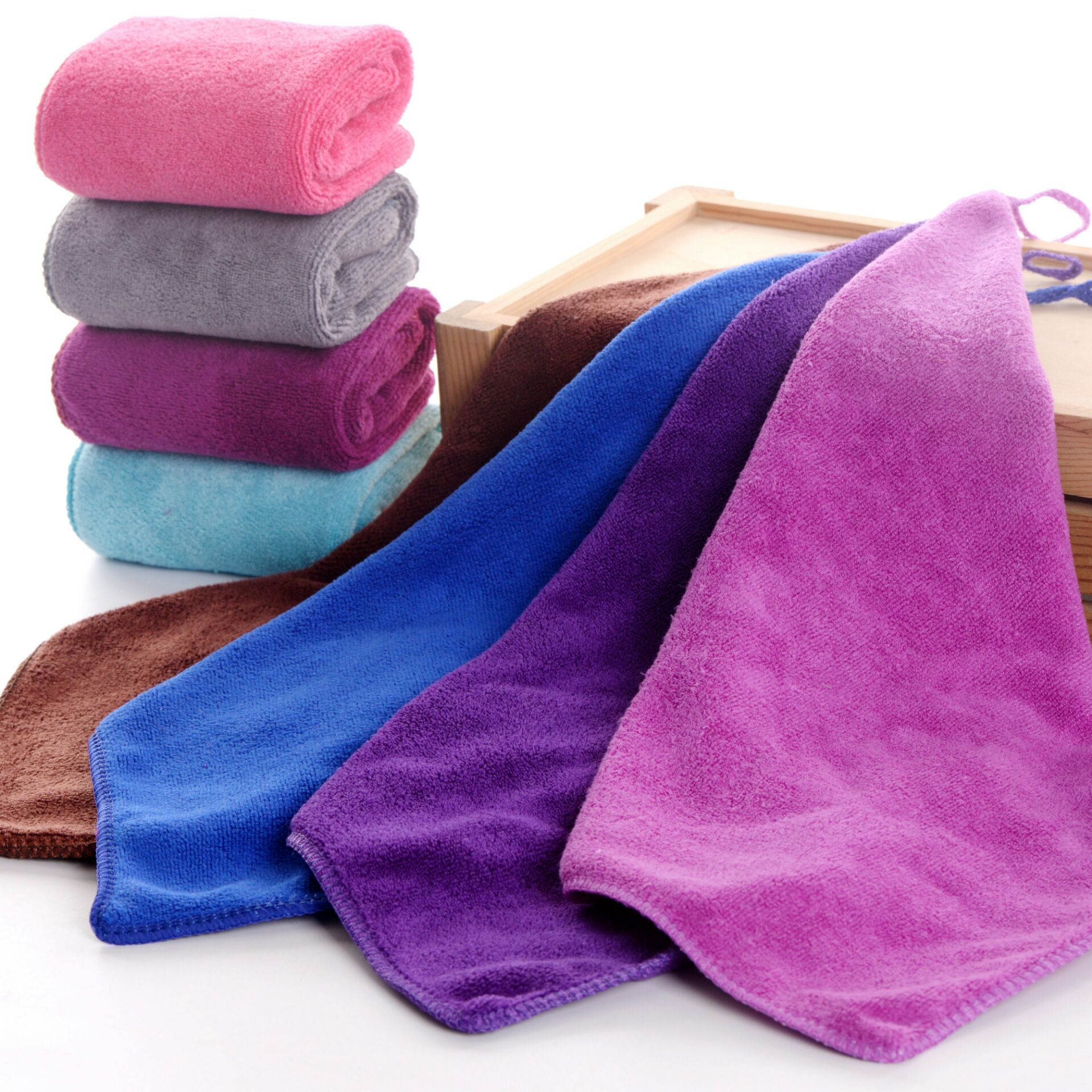 10条装米魁小方巾幼儿园家政保洁小毛巾吸水不毛擦桌子擦地板抹布 酒