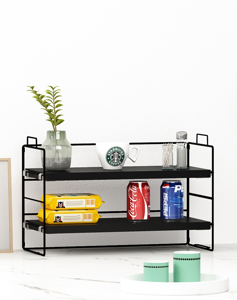餐桌置物架厨房台面收纳整理餐厅法耐多层窗台水杯架子桌面零食办公桌