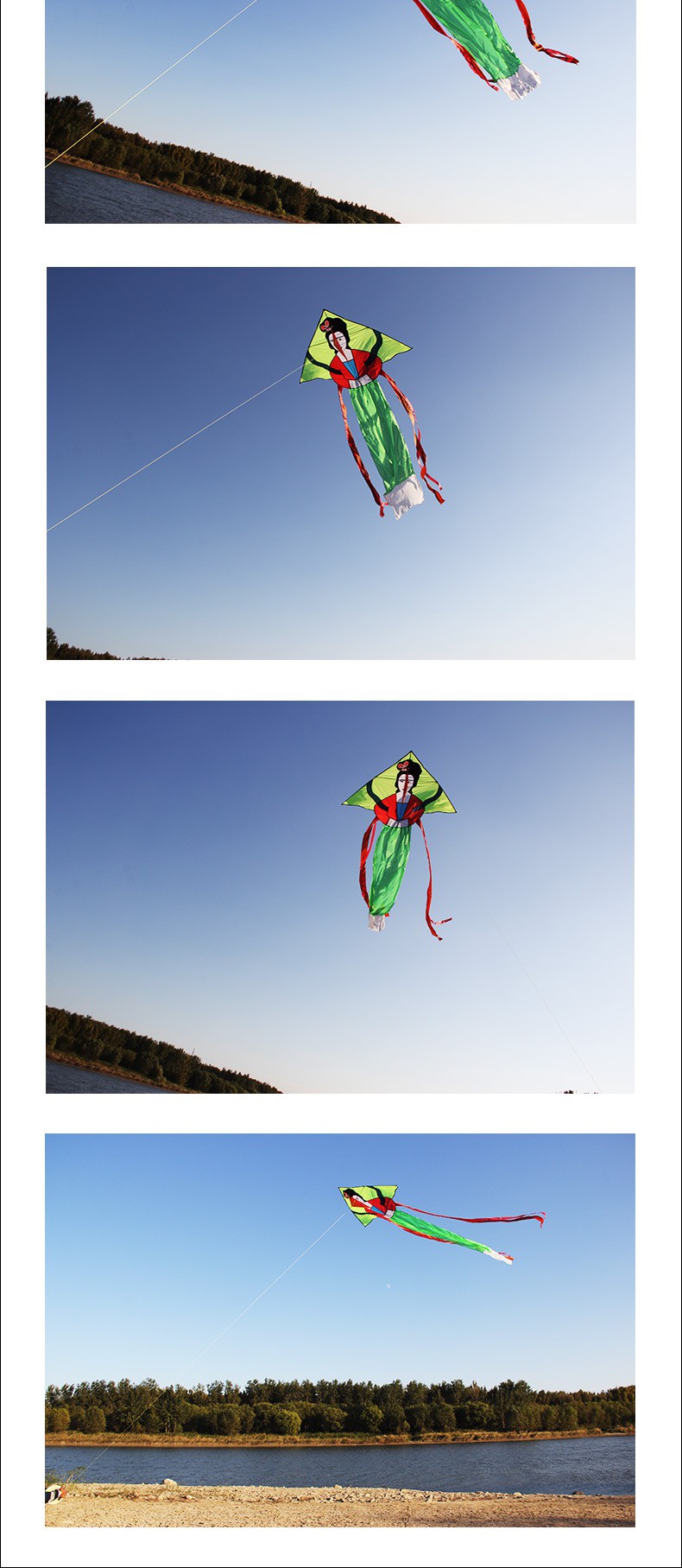 新款仙女风筝美女风筝嫦娥飘带风筝大型好飞易飞风筝线轮t145创意