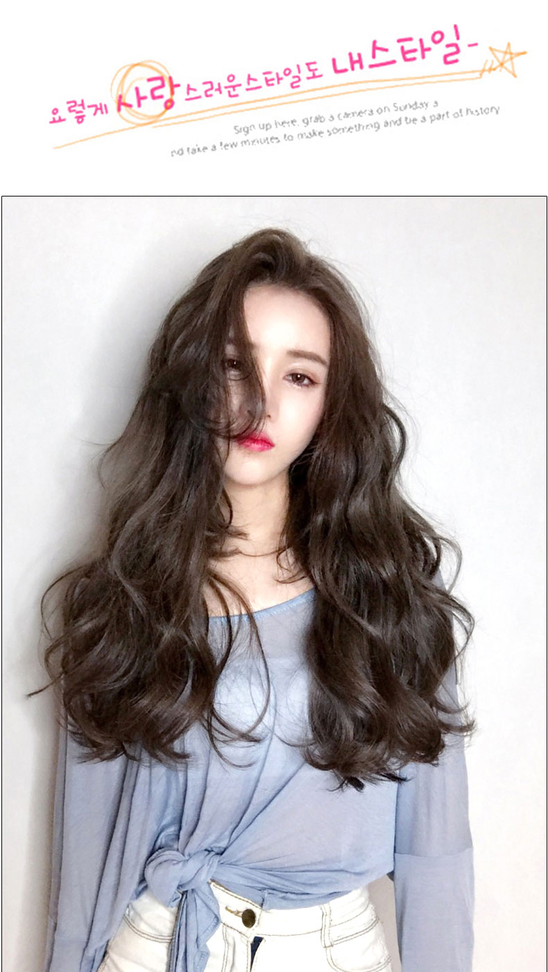 假发女长卷发浪蓬松自然网红可爱隐形无痕接长发一片式直发片 你那么