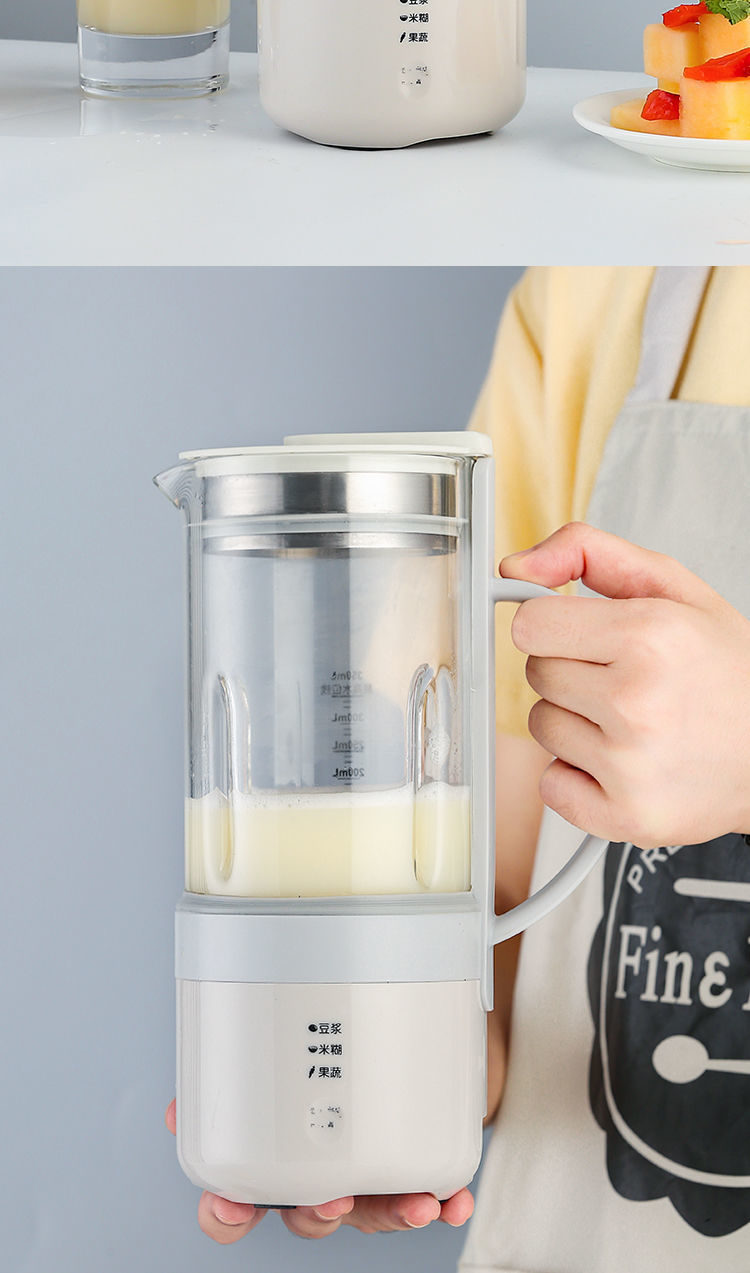 德国迷你豆浆机家用小型破壁加热免煮免滤多功能全自动料理机单人迷你