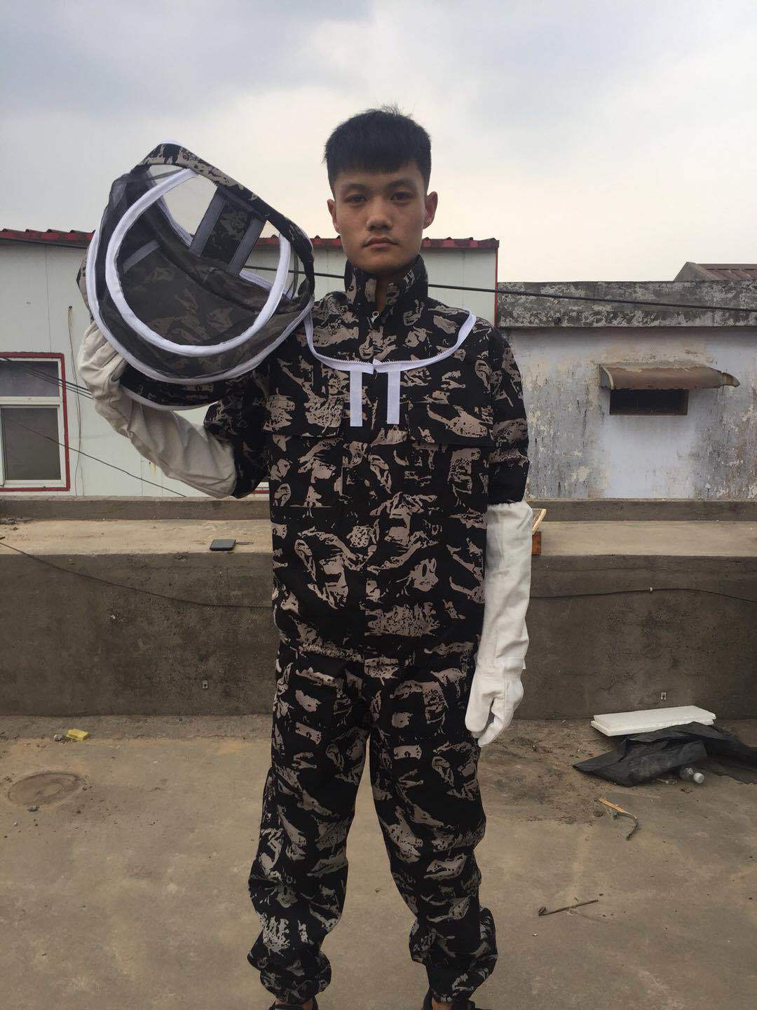 蜜蜂衣防蜂服全套养蜂防蜂服透气加厚养蜜蜂工具全套可分体防护服