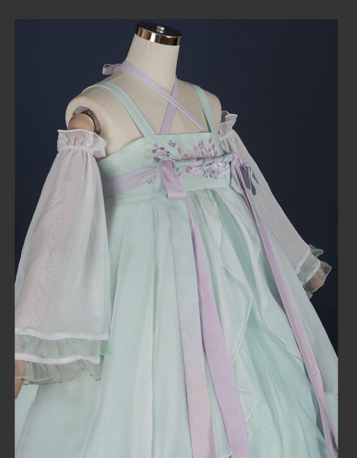 lolita裙国风 六月情话jsk 中华风汉元素轻lo洛丽塔连衣裙 绿色裙子