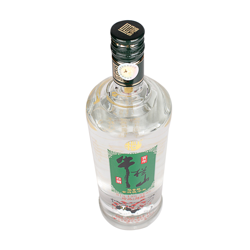 牛栏山二锅头百年珍品陈酿银牛1l/1000ml*6瓶整箱光瓶大瓶装白酒高度