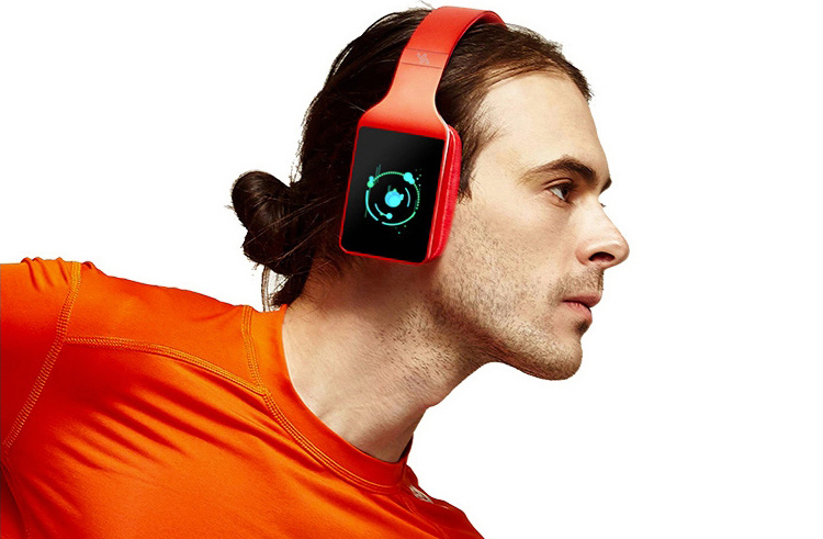 vinci闻奇15pro无线蓝牙智能耳机头戴式运动耳麦语音头机黑色版