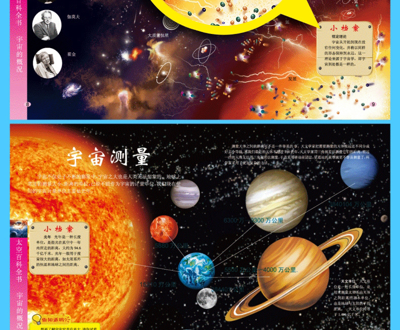 惠典正版儿童宇宙百科全书儿童书籍非dk太空天文知识小学生版少儿科普