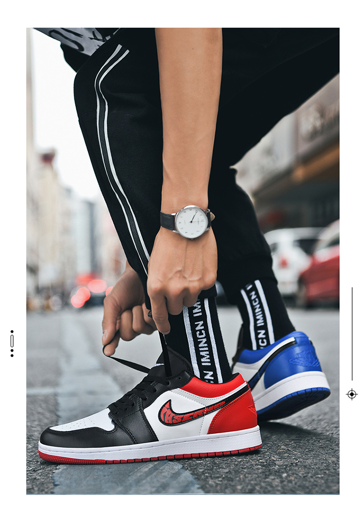 aj男鞋正品篮球鞋aj1低帮low北卡蓝倒钩扣碎板鞋夏季透气才欧篮球鞋