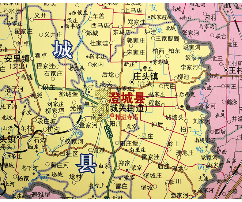 渭南市政区交通图地图挂图12x09米防水覆膜办公室西安地图出版社